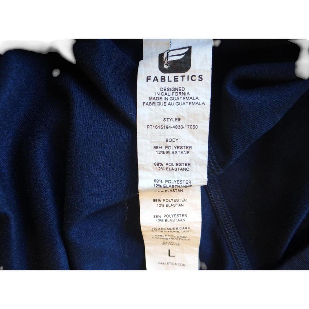 Black Women's Activewear Leggings with Crossover Waistband - Picture 5 of 5